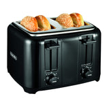 Proctor Silex Plastic Black 4 slot Toaster 8 in. H X 12.25 in. W X 11.31 in. D, Pack of 2