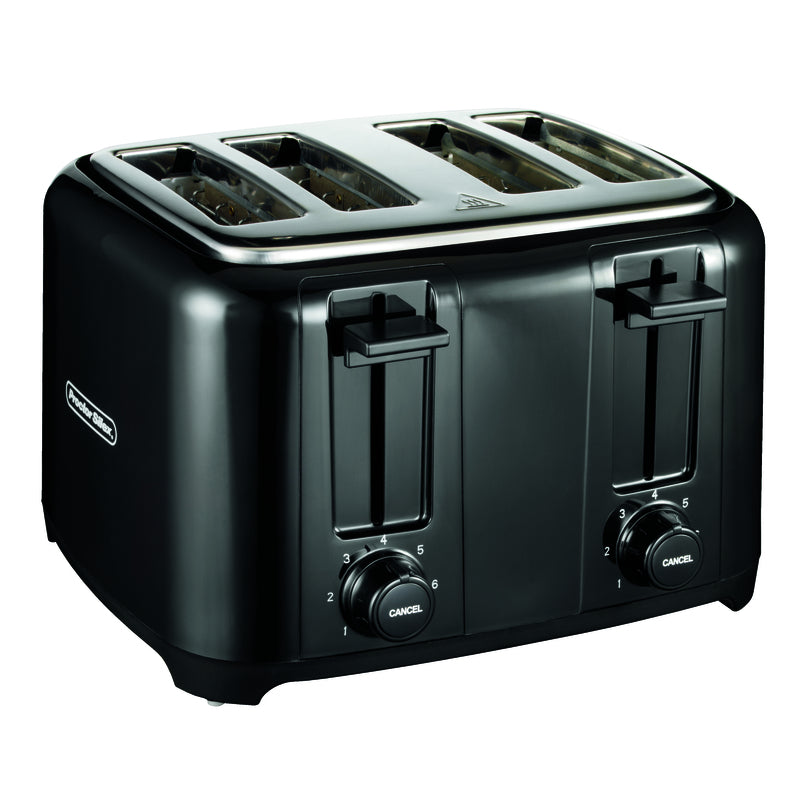 Proctor Silex Plastic Black 4 slot Toaster 8 in. H X 12.25 in. W X 11.31 in. D, Pack of 2
