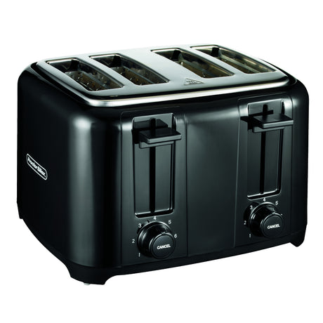 Proctor Silex Plastic Black 4 slot Toaster 8 in. H X 12.25 in. W X 11.31 in. D, Pack of 2
