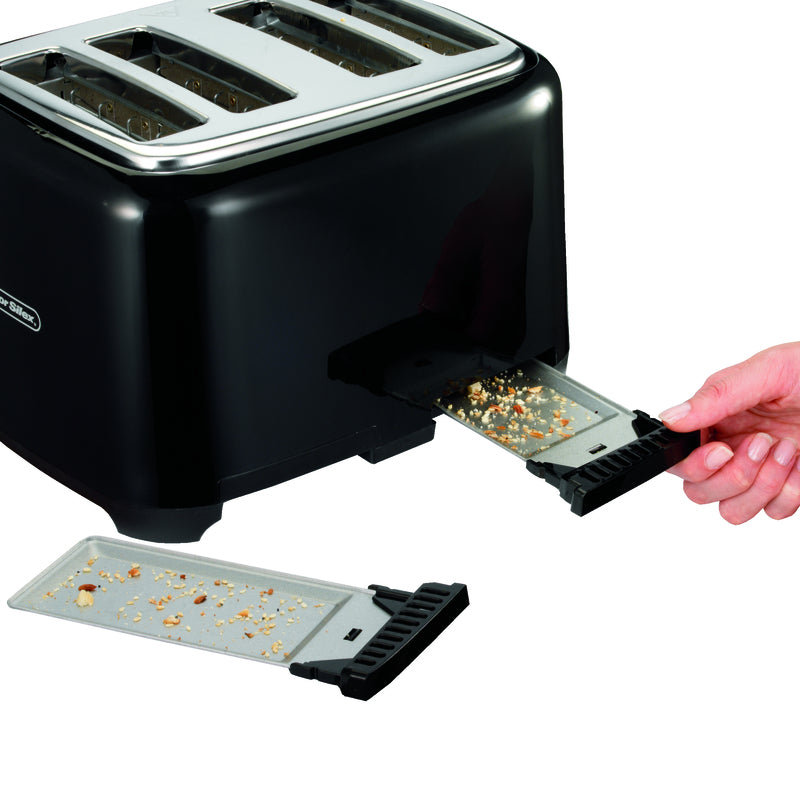 Proctor Silex Plastic Black 4 slot Toaster 8 in. H X 12.25 in. W X 11.31 in. D, Pack of 2