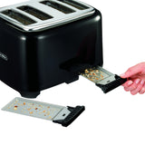Proctor Silex Plastic Black 4 slot Toaster 8 in. H X 12.25 in. W X 11.31 in. D, Pack of 2