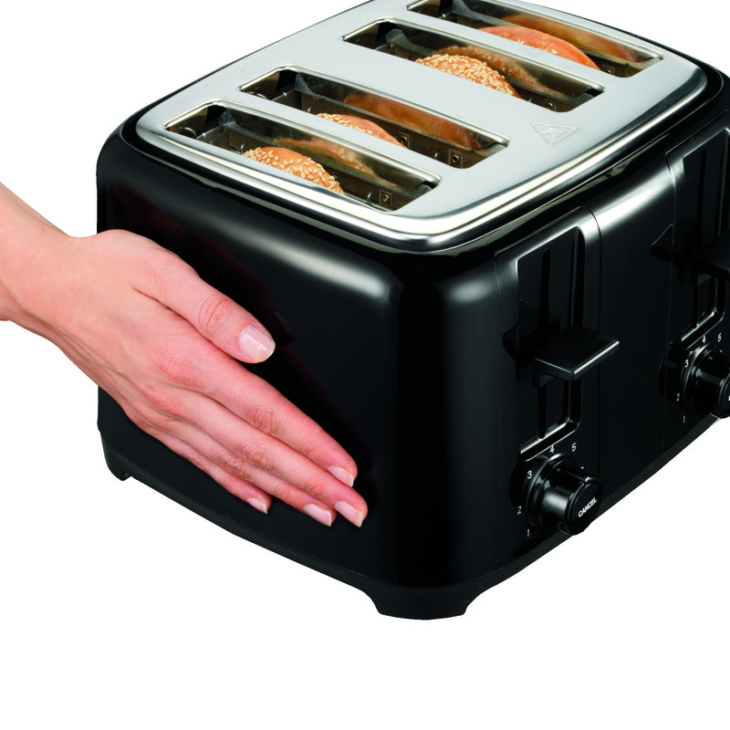 Proctor Silex Plastic Black 4 slot Toaster 8 in. H X 12.25 in. W X 11.31 in. D, Pack of 2