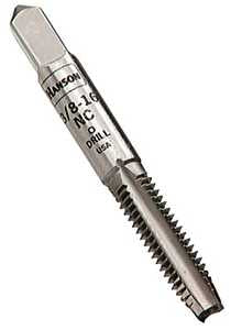 Irwin Hanson 8120 Fractional Tap, 1/4-20 UNC Thread, Plug Tap Thread, 4-Flute, HCS