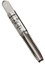 Irwin Hanson 8123 Fractional Tap, 1/4-28 UNF Thread, Plug Tap Thread, 4-Flute, HCS