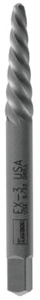 Irwin Hanson POWER-GRIP 534 Series 53401 Screw Extractor, EX-1 Extractor, Spiral Flute, Steel