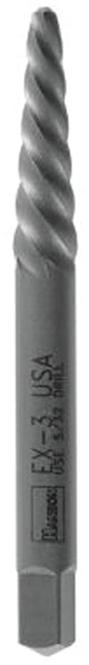 Irwin Hanson POWER-GRIP 534 Series 53402 Screw Extractor, EX-2 Extractor, Spiral Flute, Steel