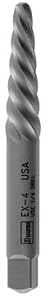Irwin Hanson POWER-GRIP 534 Series 53404 Screw Extractor, EX-4 Extractor, Spiral Flute, Steel
