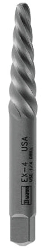Irwin Hanson POWER-GRIP 534 Series 53406 Screw Extractor, EX-6 Extractor, Spiral Flute, Steel