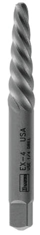 Irwin Hanson POWER-GRIP 534 Series 53406 Screw Extractor, EX-6 Extractor, Spiral Flute, Steel
