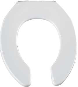 Bemis M955C-000 Toilet Seat, Round, Plastic, White, Sta-Tite Hinge
