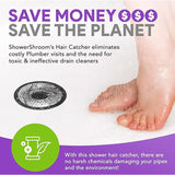 ShowerShroom Ultra Edition Brushed Stainless Steel Drain Protector