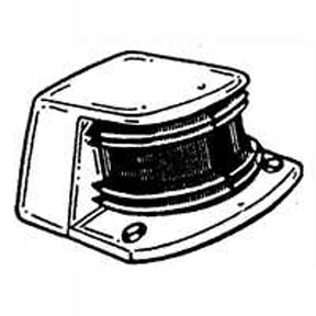 US Hardware M-014C Side Light, Combination, Zamak, Chrome-Plated, For: Boats Up to 39.4 ft L