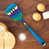 Totally Bamboo Baltique Multicolored Birch Wood Slotted Spatula