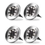 Bell & Howell Disk Lights Deluxe Solar Powered 3.75 W LED Garden Light 4 pk