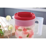 Rubbermaid Simply Pour 1 gal Clear/Red Pitcher Plastic, Pack of 2