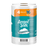 Angel Soft Toilet Paper 4 Rolls 320 sheet 135.1 sq ft, Pack of 12
