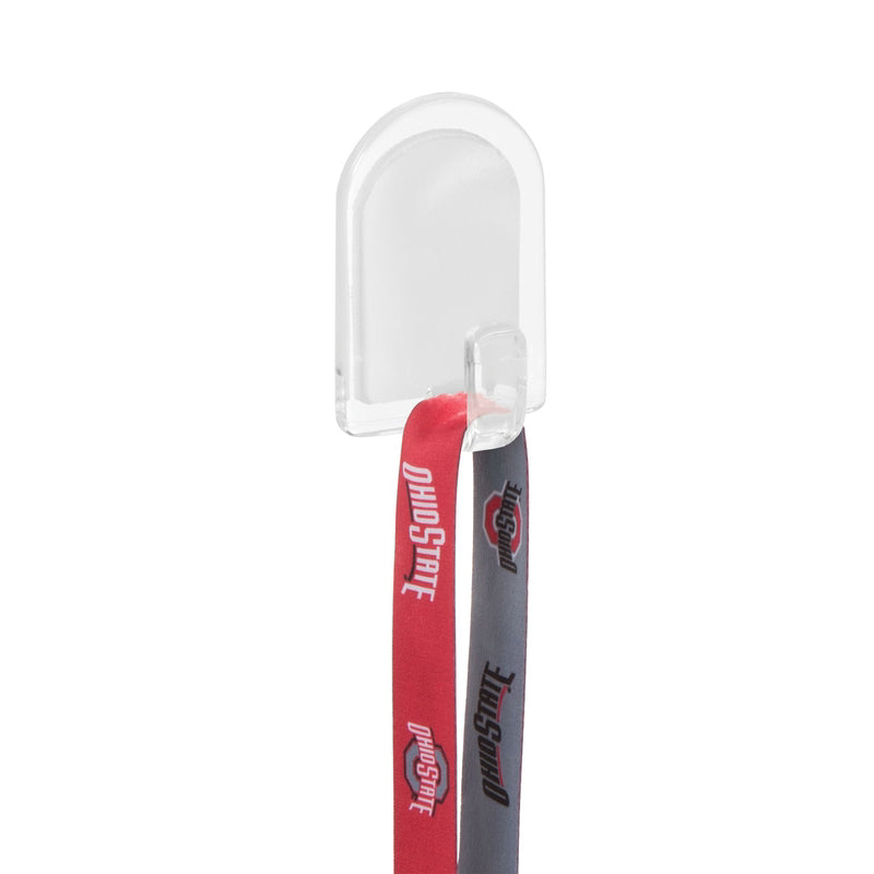 iDesign 1 in. L Clear Plastic Hook 6 pk, Pack of 6
