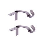 Kenney Fast Fit Pewter Silver Modern/Contemporary Curtain Rod Bracket 5/8 in. L