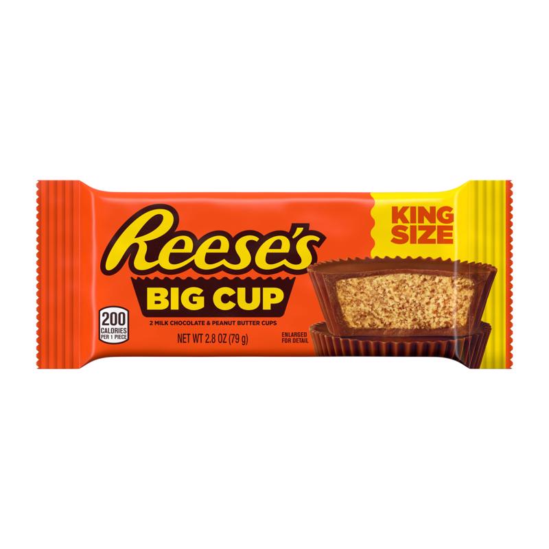 Reese's Big Cup Peanut Butter Candy Bar 2.8 oz, Pack of 16