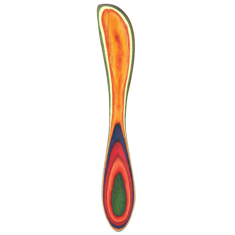 Totally Bamboo Baltique Multicolored Birch Wood Spreading Knife