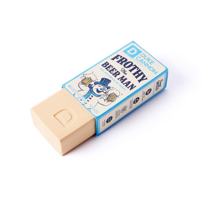 Duke Cannon Holiday Frothy the Beer Man Woodsy + Sandalwood Scent Soap Bar 10 oz 1 pk