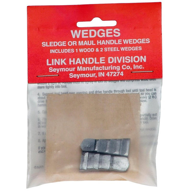 Link Handles 64133 Sledge and Maul Handle Wedge, Steel/Wood, Red