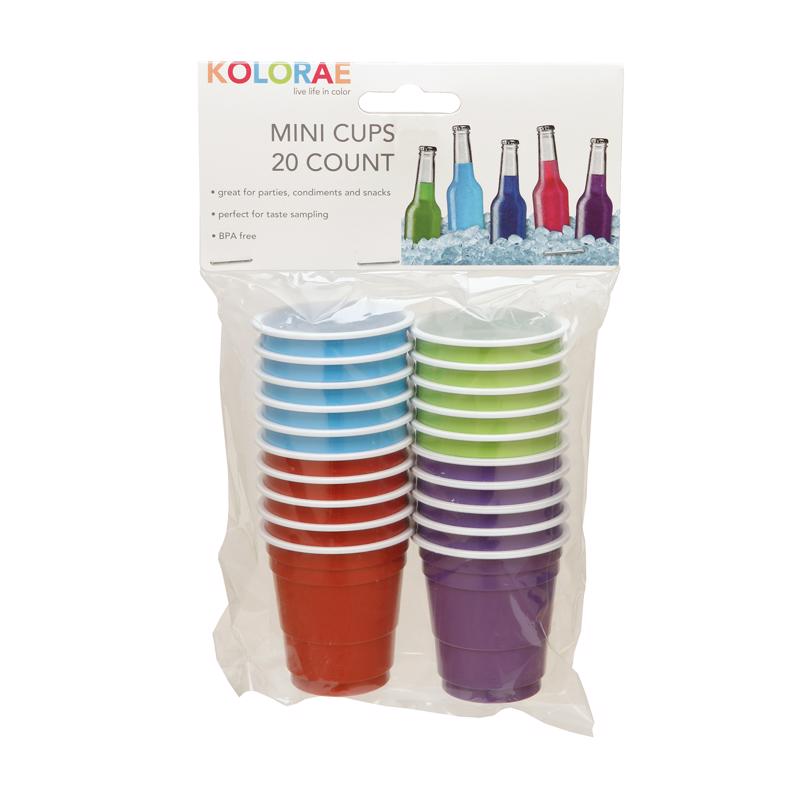 Kolorae Assorted Polypropylene Disposable Shot Glass