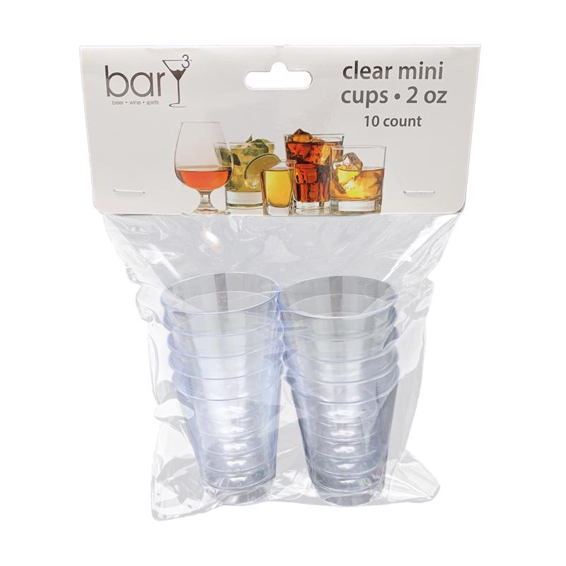 BarY3 2 oz Clear Plastic Disposable Shot Glass
