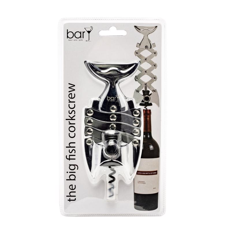 BarY3 Silver Stainless Steel Corkscrew