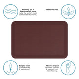 Gel Pro 20 in. W X 30 in. L Burgundy Polyurethane Foam Anti-Fatigue Mat