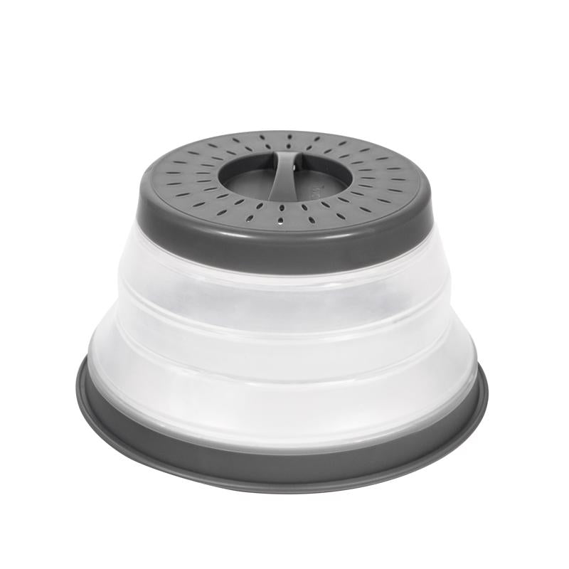 Tovolo Gray/White Plastic Microwave Collapsible Food Cover