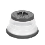 Tovolo Gray/White Plastic Microwave Collapsible Food Cover