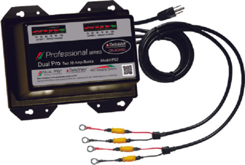 Dual Pro PS2AUTO Professional Series Autoprofile Battery Charger, 30A, 2 Banks
