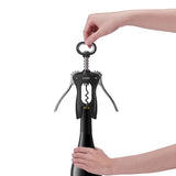 Houdini Black Stainless Steel Wing Corkscrew
