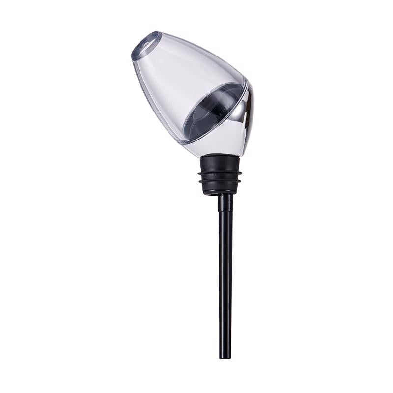Houdini Deluxe 16 oz Silver Chrome Aerating Wine Pourer