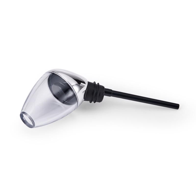 Houdini Deluxe 16 oz Silver Chrome Aerating Wine Pourer