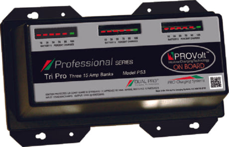 Dual Pro PS3AUTO Professional Series Autoprofile Battery Charger, 45A, 3 Banks