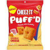 Cheez It Puff'D Double Cheese Crackers 3 oz Bagged, Pack of 6