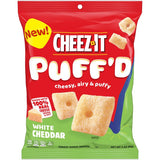 Cheez It Puff''D White Cheddar Crackers 3 oz Bagged, Pack of 6