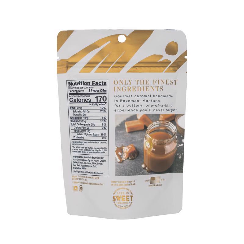 Bequet Celtic Sea Salt Caramel 3.6 oz, Pack of 12