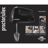 Hamilton Beach Proctor Silex Black 5 speed Hand Mixer