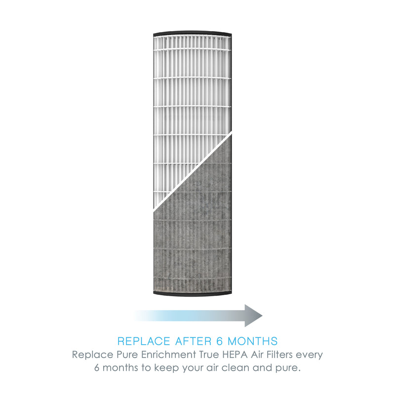 Pure Enrichment PureZone 17-3/4 in. H X 3-3/4 in. W Round HEPA Air Purifier Filter 1 pk