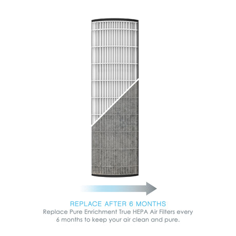 Pure Enrichment PureZone 17-3/4 in. H X 3-3/4 in. W Round HEPA Air Purifier Filter 1 pk