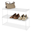 Whitmor 8 in. H X 23.38 in. W X 10 in. L White Stackable Shelf, Pack of 6