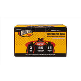 Ruffies Pro 55 gal Contractor Bags Wing Ties 15 pk