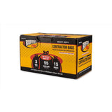 Ruffies Pro 55 gal Contractor Bags Wing Ties 15 pk