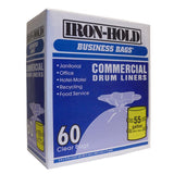 Iron-Hold 55 gal No Scent Drum Liners Twist Tie 60 pk