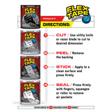 Flex Seal Family of Products Flex Tape MAX 8 in. W X 25 ft. L Black Waterproof Repair Tape