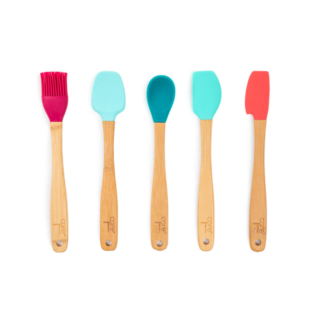 Core Kitchen Assorted Silicone/Wood Mini Utensils, Pack of 20