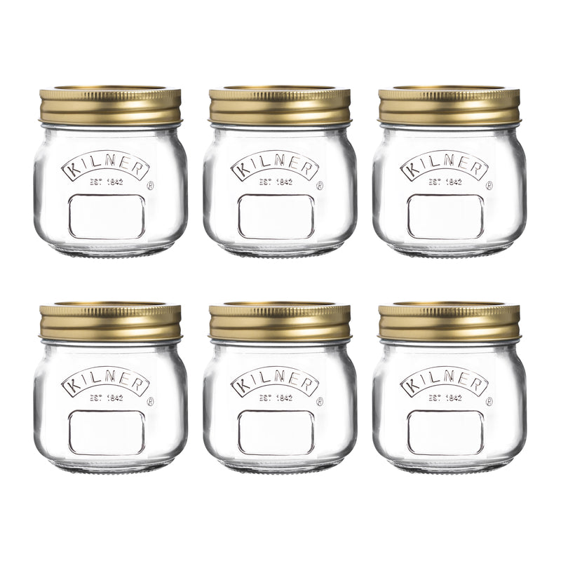 Kilner Regular Mouth Canning Jar 8.5 oz 6 pk, Pack of 2